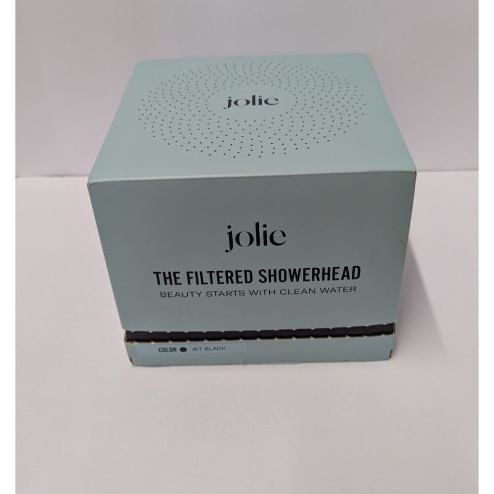 Jolie Filtered Showerhead Matte Black Bundle + 4 New Replacement Filters Kit